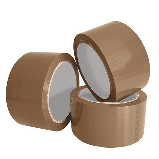 Brown Packing Tape — 3 Rolls